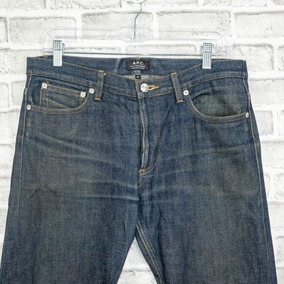 A.P.C. Petit Standard Raw Selvedge Denim Jean button fly size 31 - Picture 1 of 10